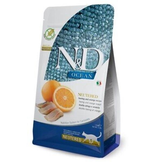 Picture of N&D Neutered Cat Food – Herring & Orange
